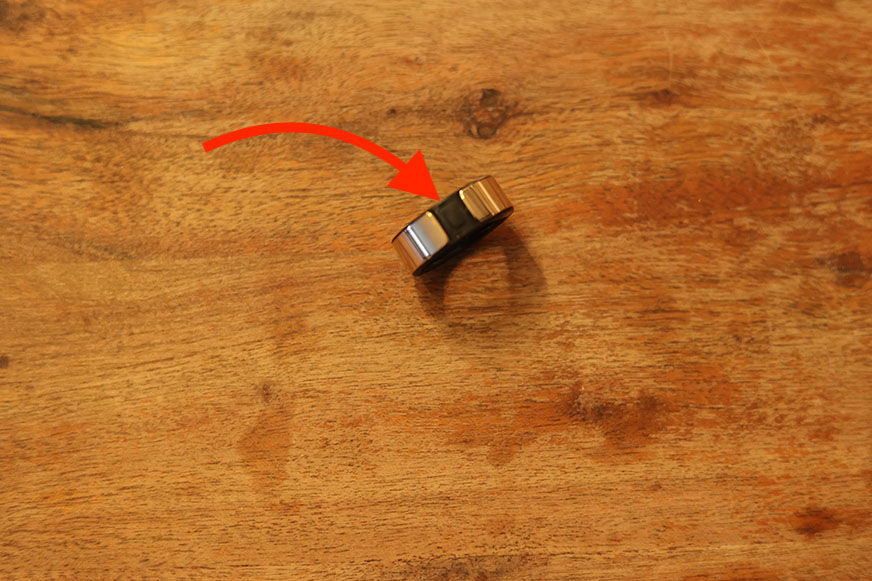 You can see the outer shell of the Circular Ring. 